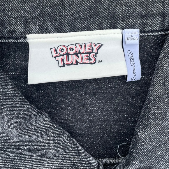 Black Looney Tunes Jean Jacket (L) - Picture 5 of 5